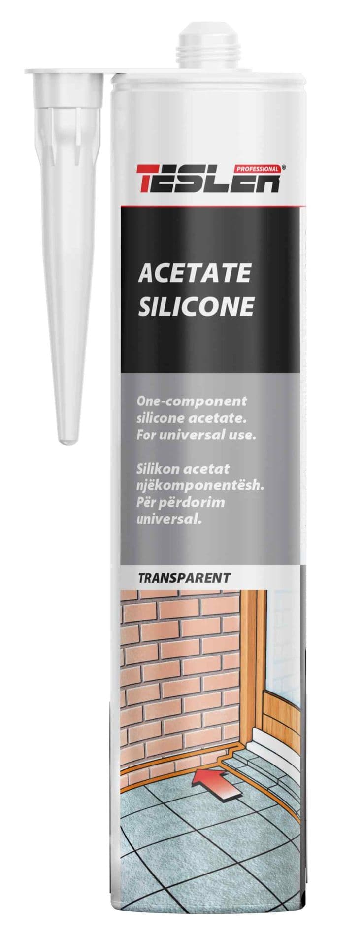 Silikon acetat-TESLER-transparent-280ml